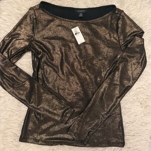 Banana Republic Shimmering Gold Top